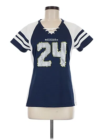 Pre-owned Majestic Short Sleeve T-shirt In Blue