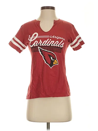 Pre-owned Majestic Short Sleeve T-shirt In Burgundy