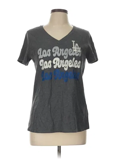 Pre-owned Majestic Short Sleeve T-shirt In Gray