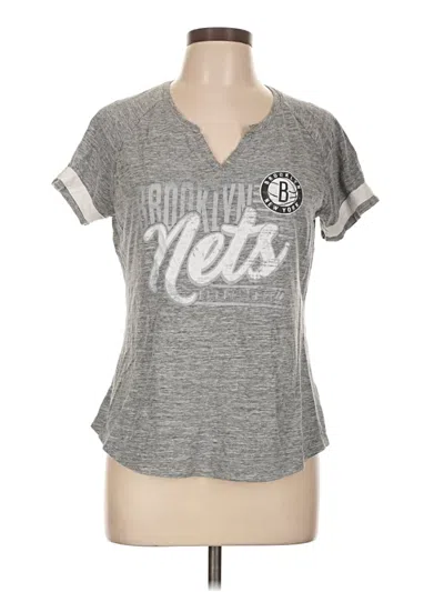 Pre-owned Majestic Short Sleeve T-shirt In Gray