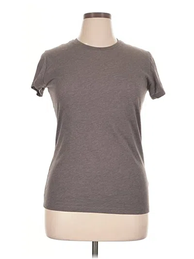 Pre-owned Majestic Short Sleeve T-shirt In Gray