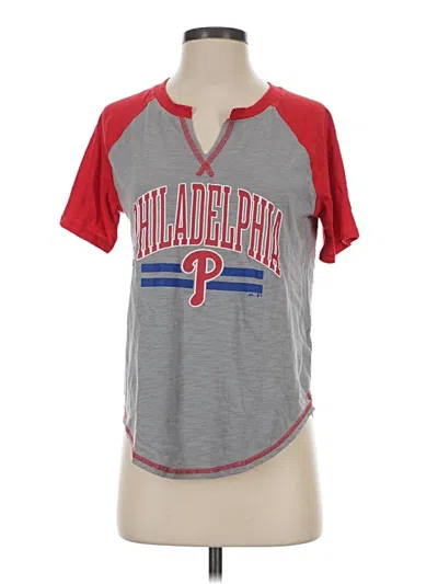 Pre-owned Majestic Short Sleeve T-shirt In Gray