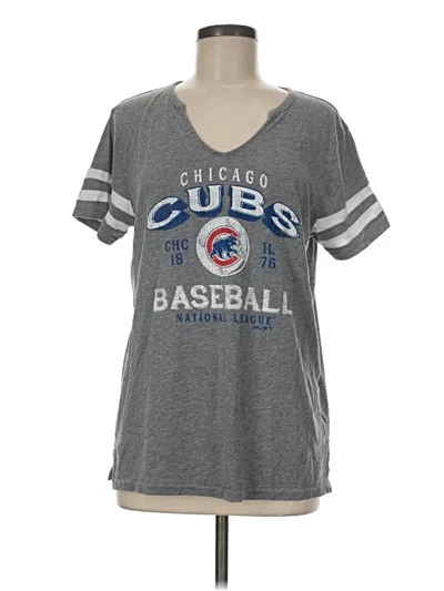 Pre-owned Majestic Short Sleeve T-shirt In Gray