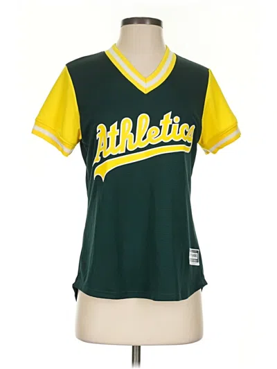 Pre-owned Majestic Short Sleeve T-shirt In Green