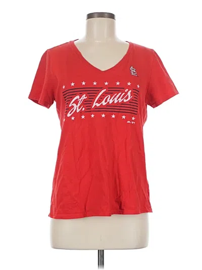 Pre-owned Majestic Short Sleeve T-shirt In Red