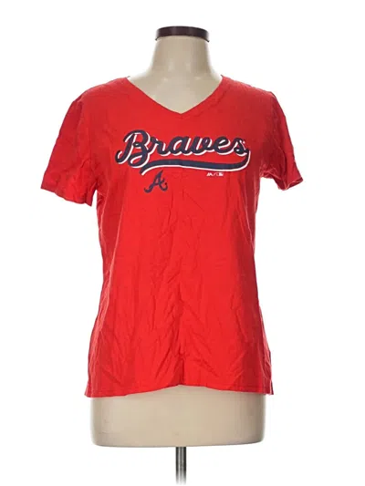 Pre-owned Majestic Short Sleeve T-shirt In Red