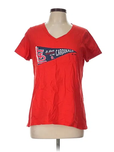 Pre-owned Majestic Short Sleeve T-shirt In Red