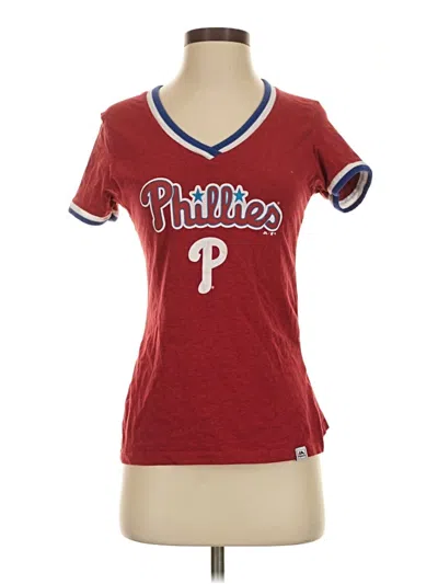 Pre-owned Majestic Short Sleeve T-shirt In Red