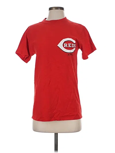 Pre-owned Majestic Short Sleeve T-shirt In Red
