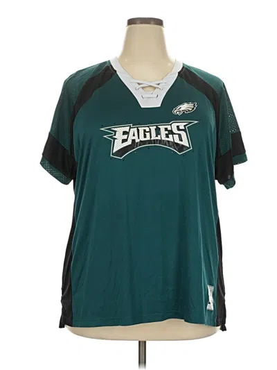 Pre-owned Majestic Short Sleeve T-shirt In Teal