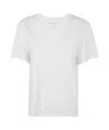 Majestic Filatures Short Sleeves Round Neck Sweater Clothing In White