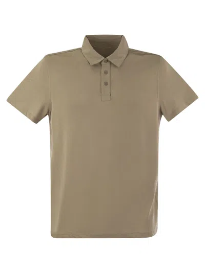 MAJESTIC MAJESTIC SHORT SLEEVED POLO SHIRT IN LYOCELL