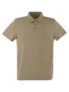 Majestic Short-sleeved Polo Shirt In Lyocell In Multi