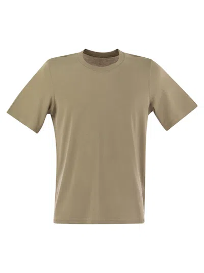 MAJESTIC MAJESTIC SHORT SLEEVED T SHIRT IN LYOCELL AND COTTON