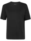 Majestic Filatures Lyocell Cotton Short Sleeve Semi Relaxed Crewneck T-shirt