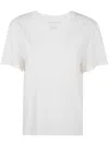 Majestic Filatures Short Sleeves Round Neck Sweater Clothing In White