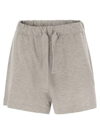 MAJESTIC SHORTS WITH DRAWSTRING WAIST