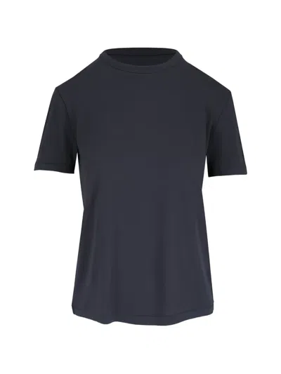 Majestic Short-sleeve Knit T-shirt In Gray