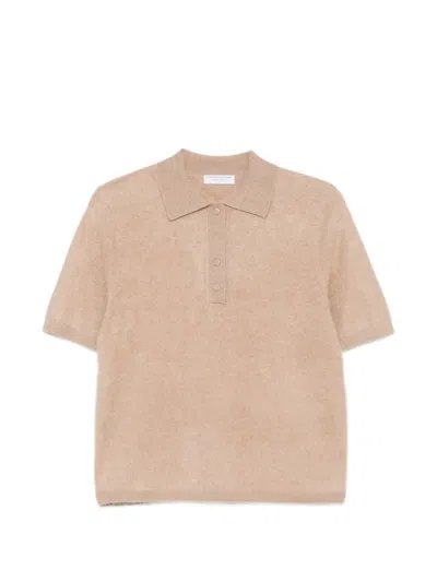 Majestic Short-sleeve Polo Shirt In Neutral