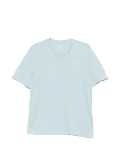 Majestic Short-sleeve V-neck T-shirt In Blue