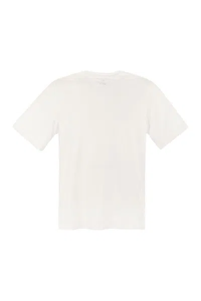 Majestic Short-sleeved T-shirt In Lyocell And Cotton In Neutral