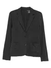Majestic Single-breasted Fitted Jacket In Black