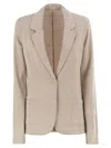 Majestic Single Button Jacket In Brown