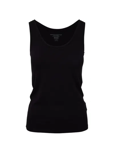 Majestic Sleeveless Tank Top In Black