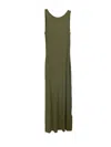 Majestic Soft Touch Boatneck Tank Maxi Dress In Avocado In Green