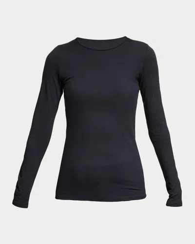 MAJESTIC SOFT TOUCH CREWNECK TOP,PROD198820152