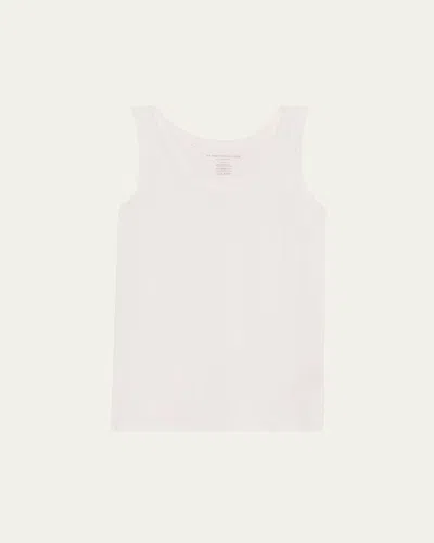 Majestic Soft Touch Flat-edge Scoop-neck Tank In Pink