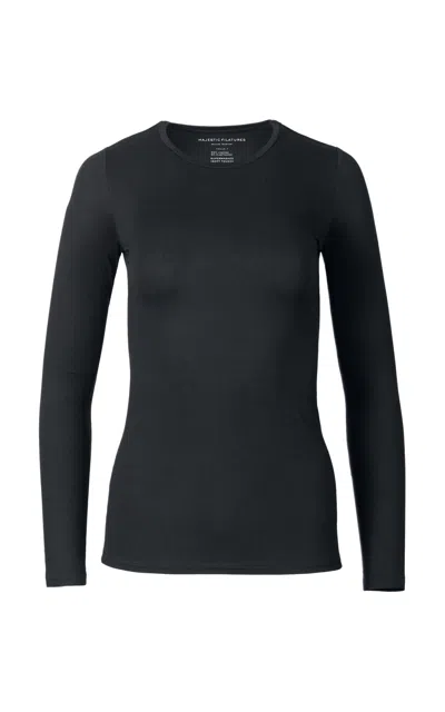 Majestic Soft Touch Jersey T-shirt In Black
