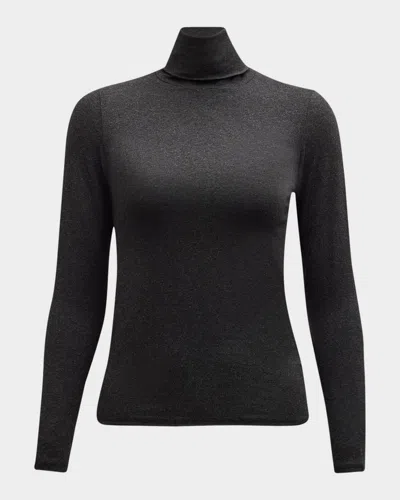 Majestic Soft Touch Long-sleeve Turtleneck In Anthracite