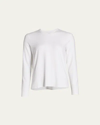Majestic Soft Touch Long-sleeve Shirt In White