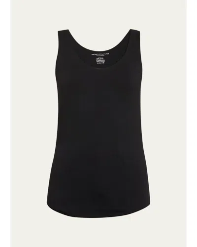 Majestic Soft Touch Marrow-edge Tank In Black