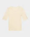 Majestic Soft Touch Metallic Ribbed Top