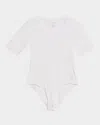 Majestic Soft Touch Scoop-neck Bodysuit In White