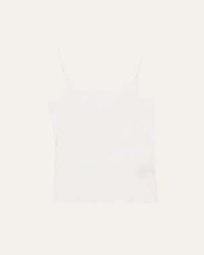 Majestic Soft Touch Scoop-neck Tank Top In White