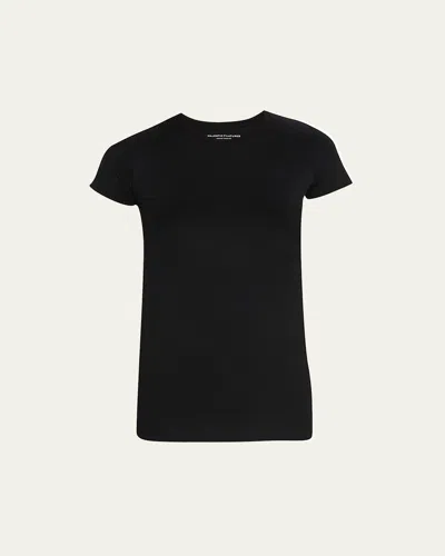 Majestic Soft Touch Short-sleeve Crewneck T-shirt In Marine