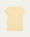 Majestic Short Sleeve Round Neck T-shirt In Poussin