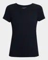 Majestic Filatures Woman T-shirt Midnight Blue Size 1 Cotton