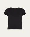 Majestic Filatures French Terry T-shirt In Noir