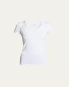Majestic Soft Touch Short-sleeve V-neck Top