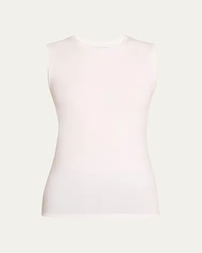 Majestic Soft Touch Sleeveless Crew In Multi
