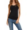 Majestic Soft Touch Tank Top In Noir In Black