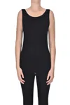 Majestic Harris Reed Fluid Basics Gathered Racerback Tank Top In Black