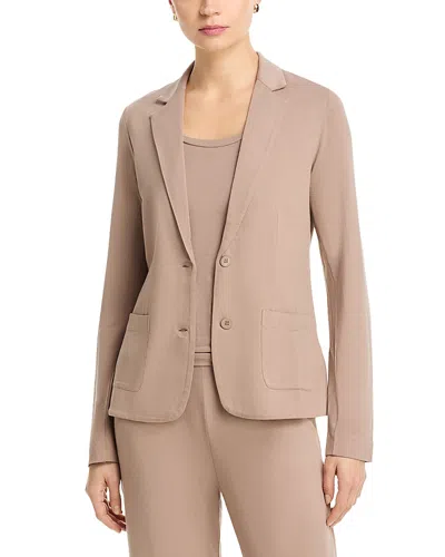 Majestic Soft Touch Two Button Blazer In Brown