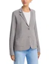 Majestic Soft Touch Two Button Blazer In Plume