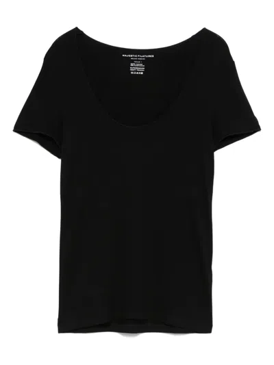 MAJESTIC STRETCH-DESIGN T-SHIRT