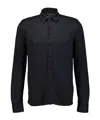 Majestic Stretch-linen Shirt In Black